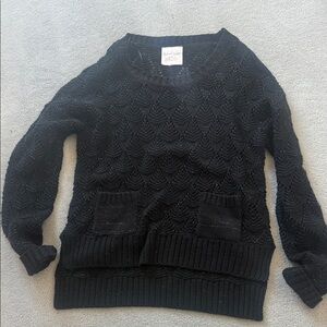 Romeo & Juliet Couture Black Textured Sweater